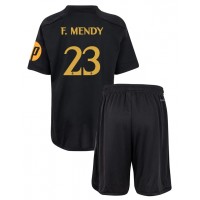 Fotbalové Dres Real Madrid Ferland Mendy #23 Dětské Alternativní 2023-24 Krátký Rukáv (+ trenýrky)